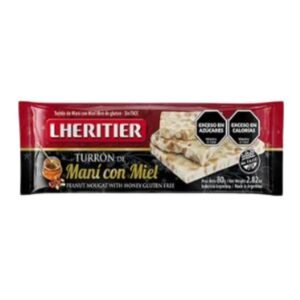 Turrón de maní lheritier x 80 grs.