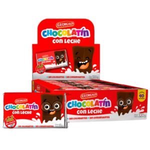 Chocolatín negro georgalos 40 uni. x 8 grs.