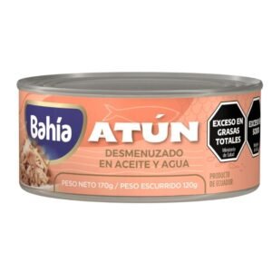 Atún desmenuzado al agua y acite x 170 grs.