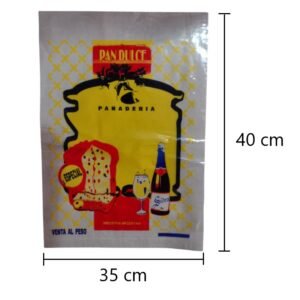Bolsa p/ pan dulce 35 x 40 x 100 uni.