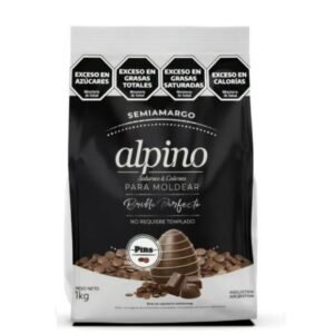 Chocolate alpino semi amargo x 1 kg.