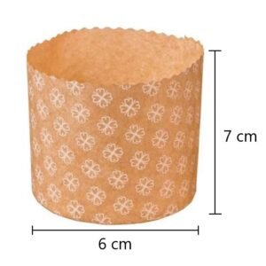 Molde p/ pan dulce x 100 grs. x 25 uni.