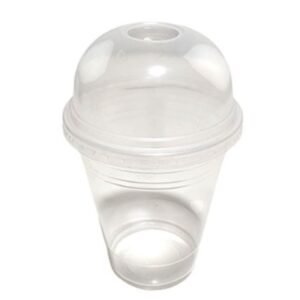 Vaso plástico x 325 cc c/tapa (batido)