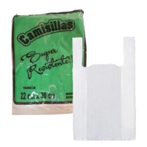 Bolsa camiseta 20 x 30 blanca
